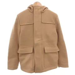 プラダ PRADA 19AW Zip Up Wool Hooded Duffel Coat ダッフルコート ジャケット 裏地キルティング フード ショート 46 ベージュ SGB131 S192 W3Q /FFのサムネイル