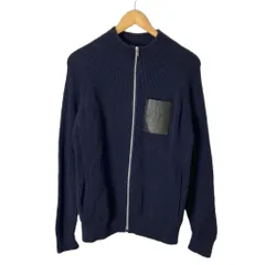 ソフネット SOPHNET. BRITISH WOOL ZIP UP KNIT ニット ダブルジップ セーター M ネイビー soph-192116のサムネイル