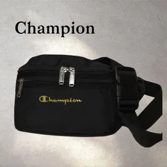 Champion チャンピオン　ウエストポーチ ボディバッグ 黒　ブラック　金ロゴのサムネイル