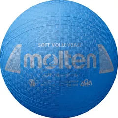 モルテン molten バレーボール  ソフトバレーボール 検定球 シアン 柔らか素材 JVA検定 日本ソフトバレーボール連盟公認モデル 突き抜け防止バルブ 専用メジャー付き ゴム カラー豊富  S3Y1200C シアンのサムネイル