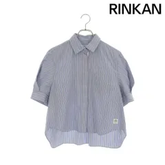 サカイ  23SS  Thomas Mason Cotton Shirts 23-06528 ショート丈ストライプ半袖シャツ レディース 1のサムネイル