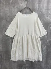 OPAQUE.CLIP オペークドットクリップ 637-16025 オーガニックコットン ペプラム ニット セーター size40/L/白 ■◆ レディースのサムネイル