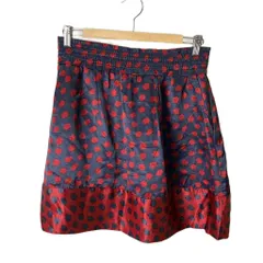 マークバイマークジェイコブス MARC by MARC JACOBS ミニスカート 総柄 フレア XS レッドのサムネイル