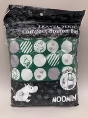 F-015-682　未使用　ムーミン　TRAVEL SERIES Compact Boston Bag　ムーミントラベシリーズ　 キャリー装着　ムーミンコンパクトポストンバッグ　ドットスナフキンのサムネイル