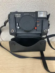 ％【通電動作未確認】Konica C35 EF D　ケース付き　フィルムカメラ　ピッカリコニカ　【カメラ2】【2】のサムネイル