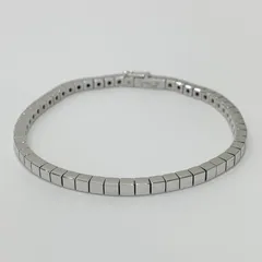 【中古】 カルティエ CARTIER ブレスレット ラニエール ロゴ K18WG ホワイトゴールド 750のサムネイル