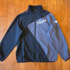 DESCENTE XGN デサント エックスジーエヌ ナイロンジャケット／ L 黒 グレー メンズのサムネイル