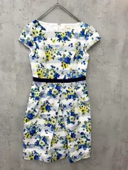 新品 ef-de エフデ 総柄 ひざ丈 ワンピース size7/花柄 ■■◎レディースのサムネイル
