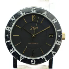 ブルガリ BVLGARI 20th 腕時計 自動巻き 裏スケルトン BB33SLD 黒文字盤 1500本限定 シルバー色 ☆AA★ /MQ ■OHのサムネイル