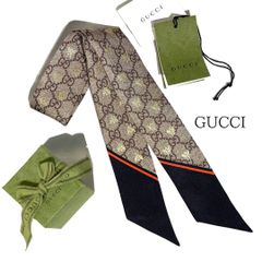 ほぼ新品！GUCCI ヒグチユウコ ネックボウ シルク スカーフ 日本限定