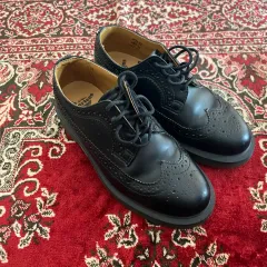 DR. MARTENS ドクターマーチン 3ホール ウイングチップ シューズ ブラック uk3のサムネイル
