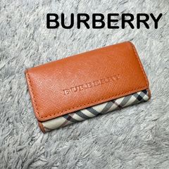 BURBERRY キーケース ノバチェック ブラウン 5連 - メルカリ