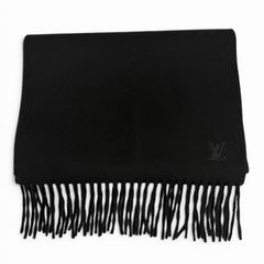 LOUIS VUITTON カシミヤ100% ストール マフラー ブラック - メルカリ