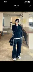 ベルリエ ハーフ ジップアップ ニット ネイビー Lのサムネイル