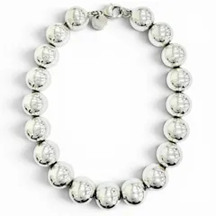 美品△TIFFANY&Co. ティファニー ハードウェア ボール ブレスレット 