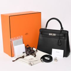極美品 HERMES エルメス BIRKIN バーキン35 ブラック シルバー金具