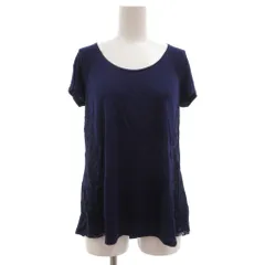 アルマーニエクスチェンジ A/X ARMANI EXCHANGE タグ付き カットソー 半袖 S レース切替 紺 ネイビー /GVのサムネイル