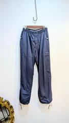 Columbia USA ナイロン　パンツ　裏地付　ウエスト調整ゴム　裾調整　マルチポケット　mens Sサイズ　ブルー　コロンビアのサムネイル