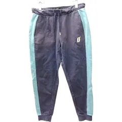 オークリー OAKLEY トラックパンツ スウェット イージー ライン ロゴ M 紺 ネイビー 0226のサムネイル