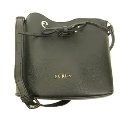 フルラ FURLA レザー 2way 巾着型 コスタンザ ショルダーバッグ 黒 ブラック