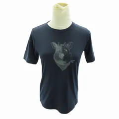 マーモット MARMOT Tシャツ カットソー プリント 半袖 S 紺 ネイビー 0710のサムネイル