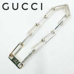 新品仕上済] 廃盤 グッチ シルバー 925 極太 リンクチェーン