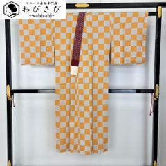 長襦袢 百人一首 薄利休白茶色 しつけ糸 半衿付 J-392 - メルカリ
