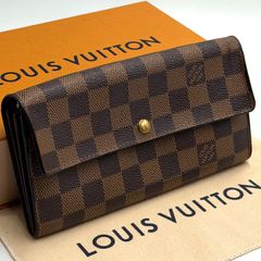 ルイヴィトン LOUIS VUITTON ダミエ ポシェット ポルトモネクレディ 長