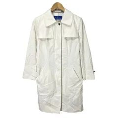 バーバリーブルーレーベル BURBERRY BLUE LABEL ステンカラーコート ベルテッド ミドル丈 40 ホワイトのサムネイル
