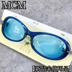 H-1564 MCM サングラス 748 No.4 ブルー 新品未使用 UVカット カラーレンズ アイウェア メガネ メンズ レディースのサムネイル