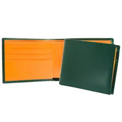 エッティンガー ETTINGER 財布 二つ折り財布 グリーン BILLFOLD WITH 3 C/C & COIN PURSE メンズ BH141JR GREEN BRIDLE HIDE COLLECTION【英国ブランド】のサムネイル