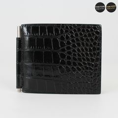 極美品 ボッテガヴェネタ クロコダイル マネークリップ 財布 札入れ