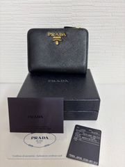 ✨Sランク・箱付き✨ PRADA ミニ財布 サフィアーノレザー バイカラー L