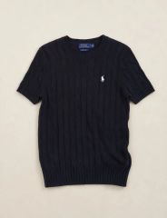POLO RALPH LAUREN ケーブル コットン半袖ニット クルーネック - メルカリ