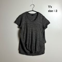 Y's 変形ドッキングシャツ ノースリーブ 白黒 Yohji Yamamoto - メルカリ