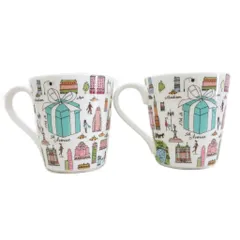 ティファニー TIFFANY & CO. 5th アベニュー アヴェニュー カップセット ペアカップ ティーカップ コーヒーカップ マグカップ 2個セット 白 ホワイト マルチカラーのサムネイル