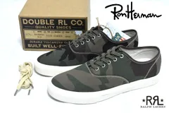 【定価2万8600円】新品 RRL × ロンハーマン NEW NORFOLK SNEAKERS 27.5cm ダブルアールエル ウッドランドカモ 迷彩 スニーカーのサムネイル