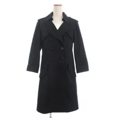 シャネル CHANEL トレンチコート ロング ココマークボタン P45582V33845 コットン 裏地シルク 濃紺 ダークネイビー 42のサムネイル