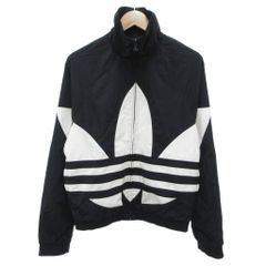 極美品】adidas 3本線デザイン ジャケット М シャカシャカ バイカラー 
