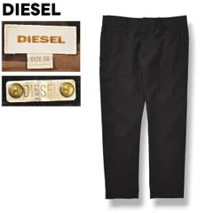 【上品】 ディーゼル DIESEL ストレッチ スラックス パンツ ジップアップ ノータック シングルステッチ 30 ダークグレー デザイナーズ シティールック メンズのサムネイル
