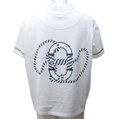 エルメス HERMES 23SS Canoe カノエ シェーヌダンクル カットソー バックプリント ハイネック 半袖 34 約XS 白 ホワイト ■MNK3 1202のサムネイル