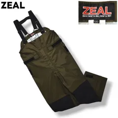【本格仕様】 日本製 ズイール ZEAL ツナギ サロペット フィッシング ウェア ナイロン LL カーキ 釣り アウトドア ウェア アクティビティ レジャー メンズのサムネイル