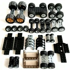 レゴ 正規品 中古 タイヤ(車10台分)・車部品 レゴブロック【管理番号：3974】のサムネイル