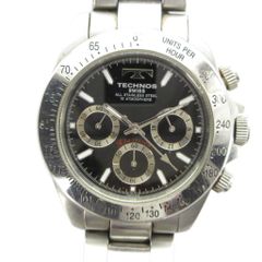 TECHNOS TAM629 ダイバーズウォッチ クォーツ デイトナ 動作未確認 