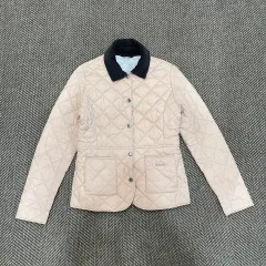 BARBOUR バブアー デブロン キルト ジャケット ペイル ピンク UK8のサムネイル