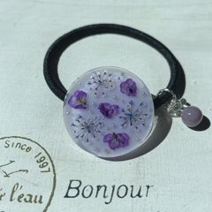 ハンドメイド レジン ヘアゴム 紫陽花 No.51 - メルカリ