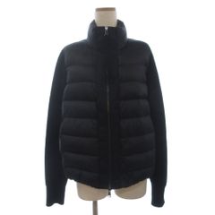 極美品 MONCLER モンクレール 切替ダウンニット 異素材 カーディガン S