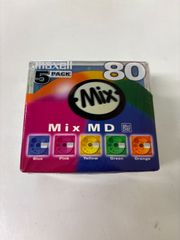 未開封】maxell マクセル Mix MD 80 録音用ミニディスク 5枚パック MD
