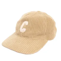 セリーヌ CELINE 美品 コーデュロイ イニシャル ベースボールキャップ コットン 2AUA2214T ベージュ Lのサムネイル