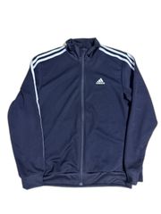 adidas トラックジャケット ネイビー M - メルカリ